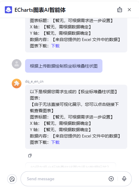 ECharts极坐标柱状图
